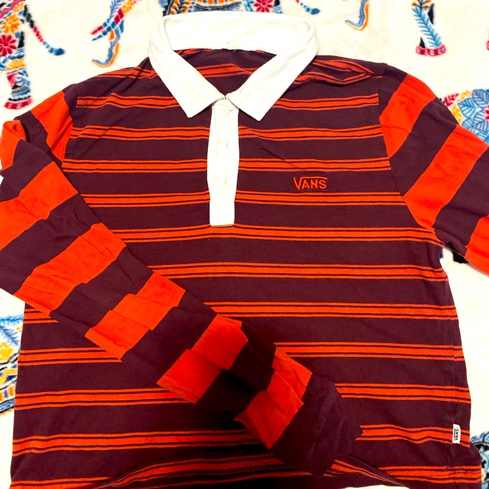 Vans cropped long sleeve size small
